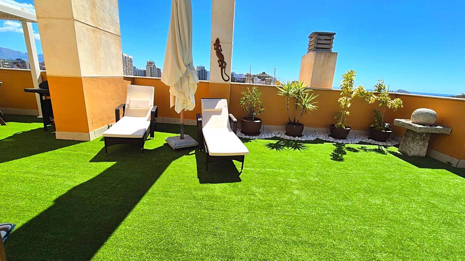 Beach Penthouse Apartment Benidorm Cala Cala de Finestrat Eksteriør bilde
